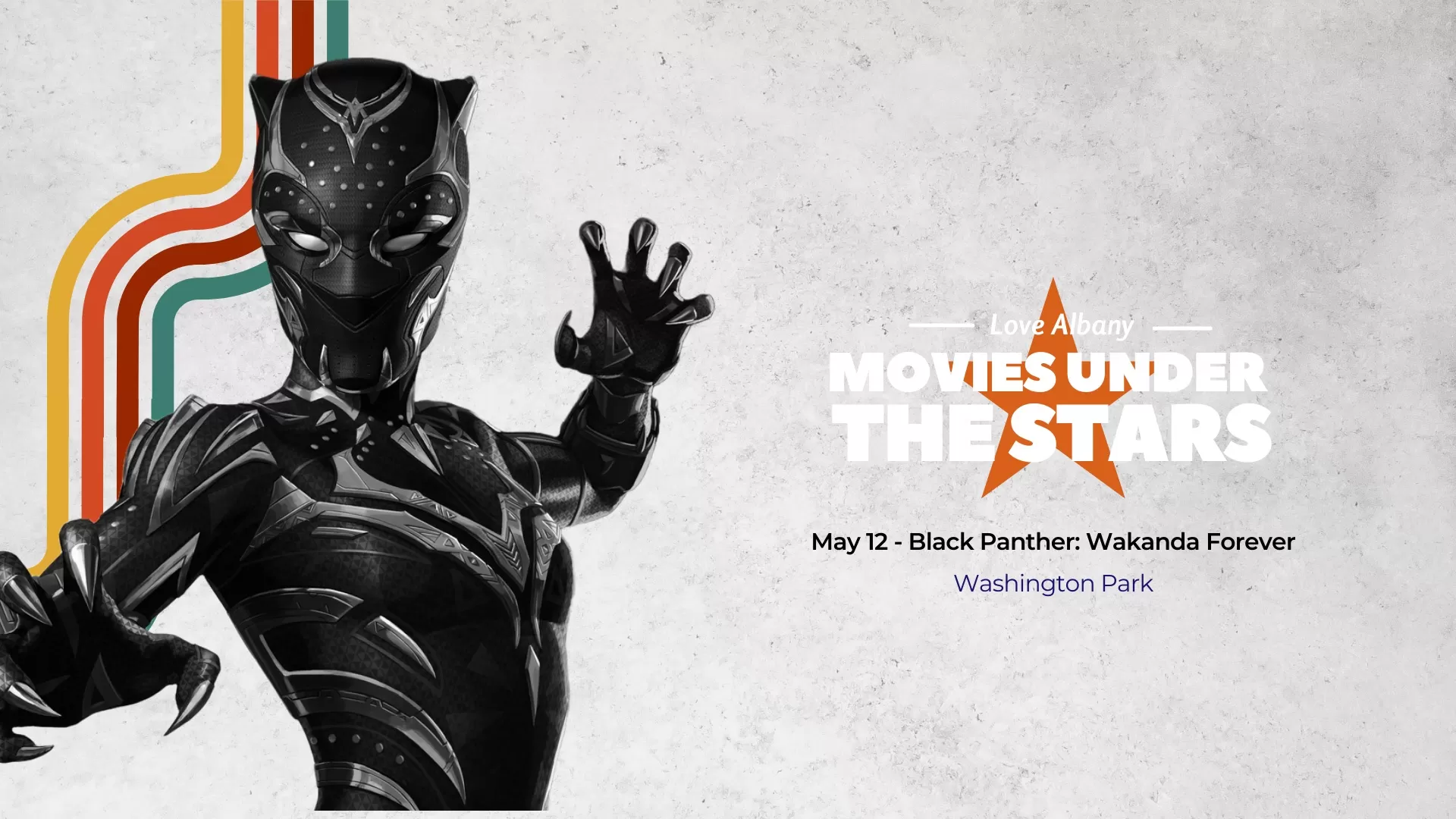 movie poster for Black Panther at Washington Park