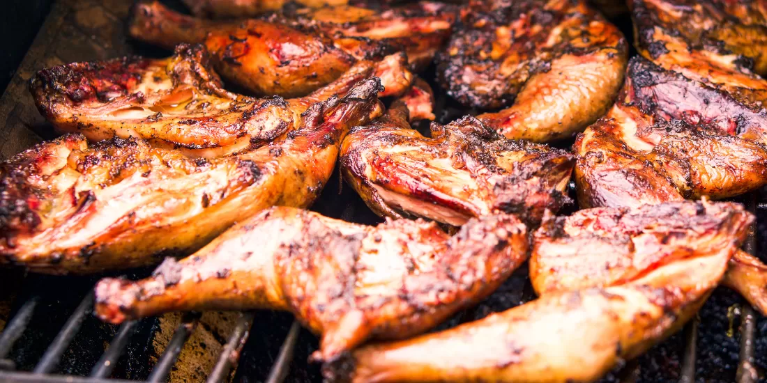 barbequed chicken