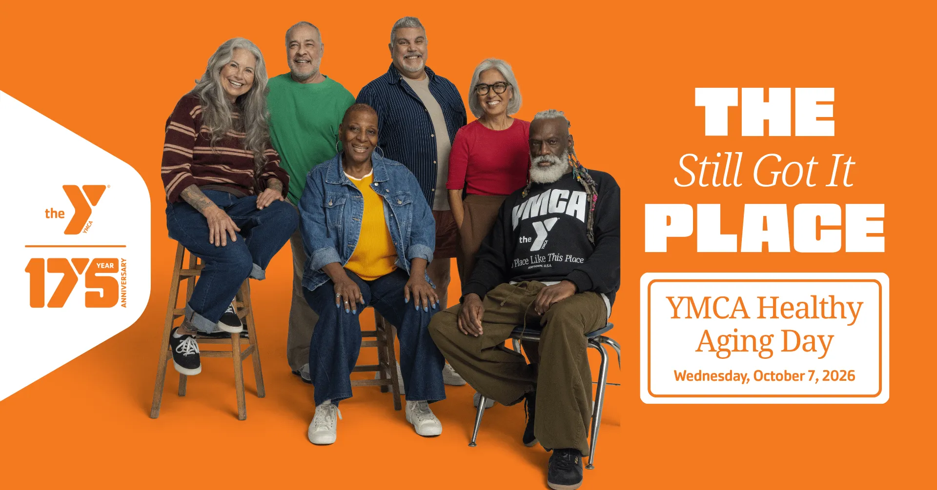 Group of active older adults