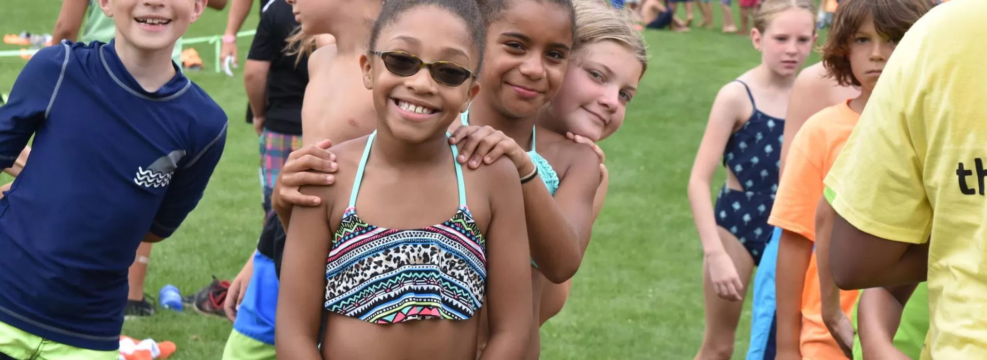 group of kids smiling
