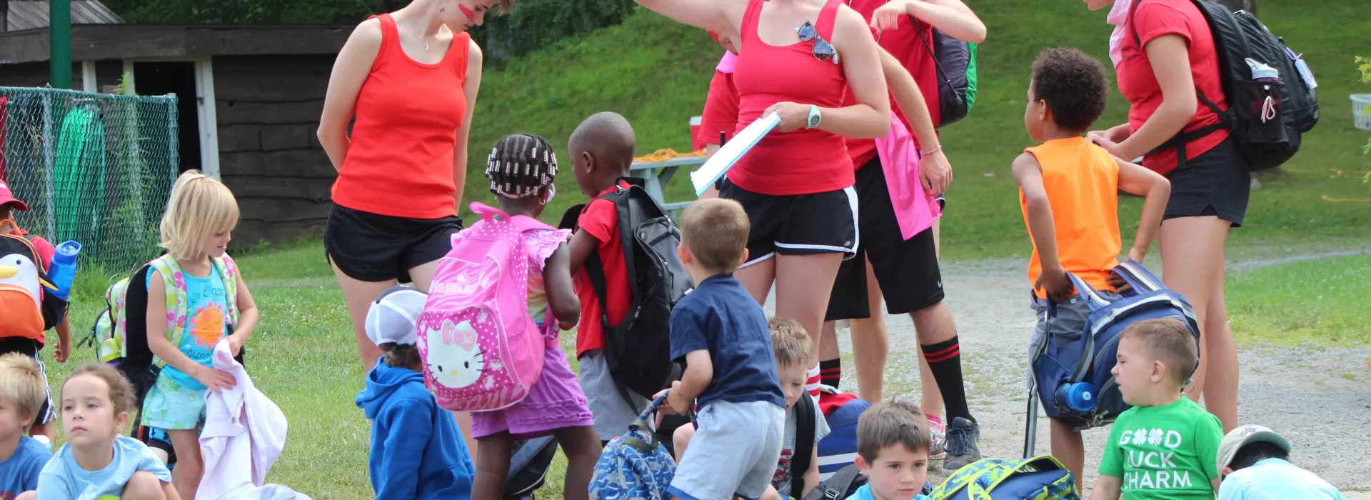 kids listening to counselor