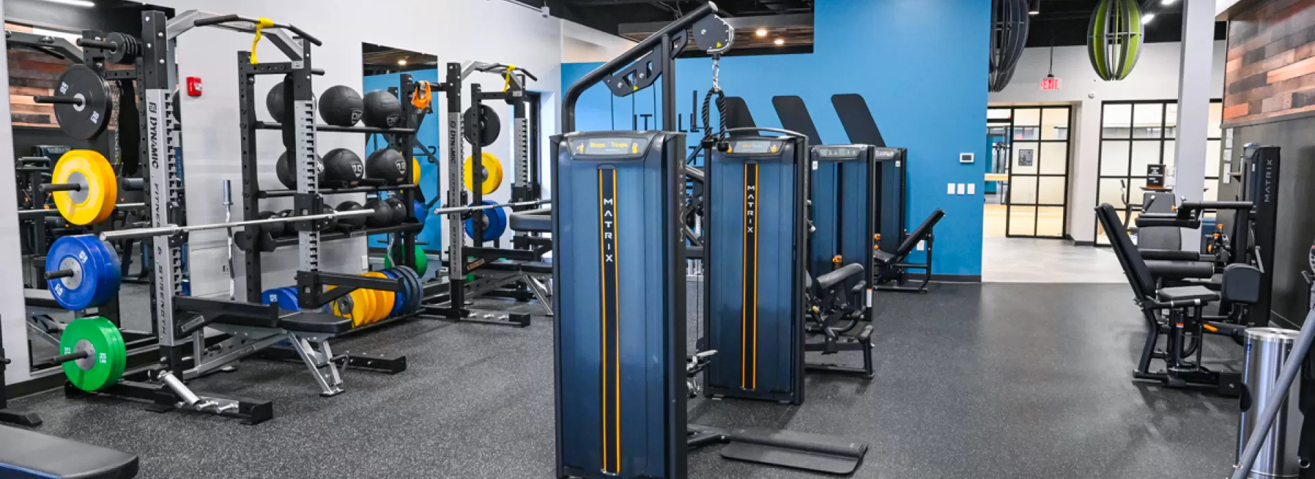 equipment in a gym