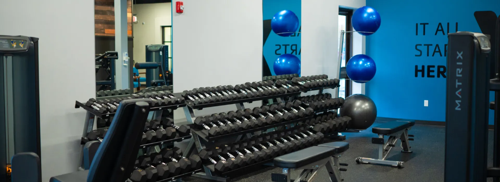 Parkinson's Center YMCA free weights